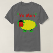Rasta Sheep Ya Mon Funny T-shirt (Design voorkant)