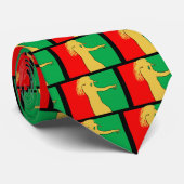 Rasta Singer Silhouette Stropdas (Opgerold)