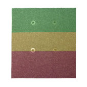 Rasta Skateboard Griptape Notitieblok (Voorkant)