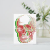 Rasta Skull Briefkaart (Staand voorkant)