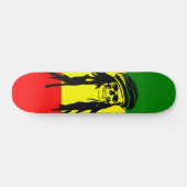 Rasta Skull Skateboard (Horizontaal)