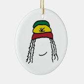 Rasta Smile Keramisch Ornament (Rechts)