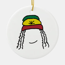 Rasta Smile Keramisch Ornament