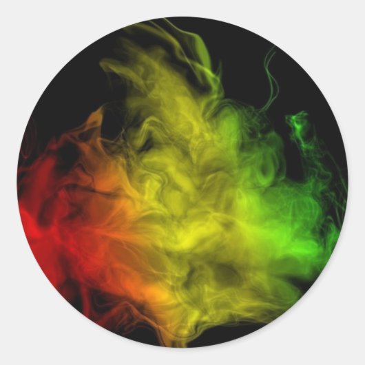Rasta Smoke Sticker (Voorkant)
