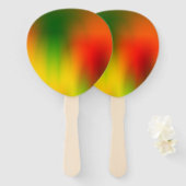 Rasta Splash of Color Handwaaier (Voorkant en achterkant)