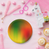 Rasta Splash of Color Papieren Bordje (Feest)