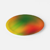 Rasta Splash of Color Papieren Bordje (Gekanteld)