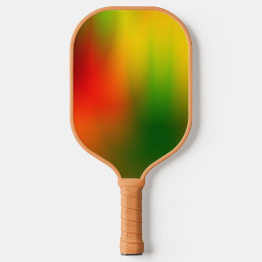 Rasta Splash of Color Pickleball Paddle (Voorkant)