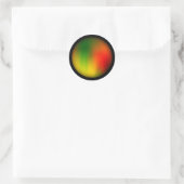 Rasta Splash of Color Ronde Sticker (Tas)