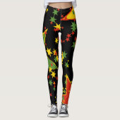 Rasta Star Spangled-Leggings Leggings (Voorkant)