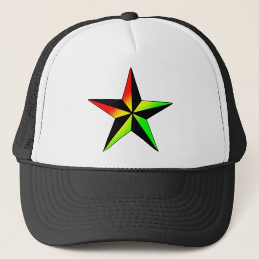 Rasta Star Trucker Pet (Voorkant)
