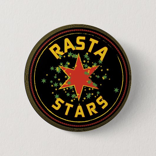 Rasta Stars Button (Voorkant)