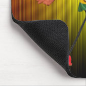 Rasta Stick Figuur met Gold Peace Sign Muismat (Hoek)