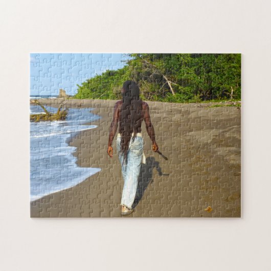 Rasta-stijl Jamaica. Legpuzzel (Horizontaal)