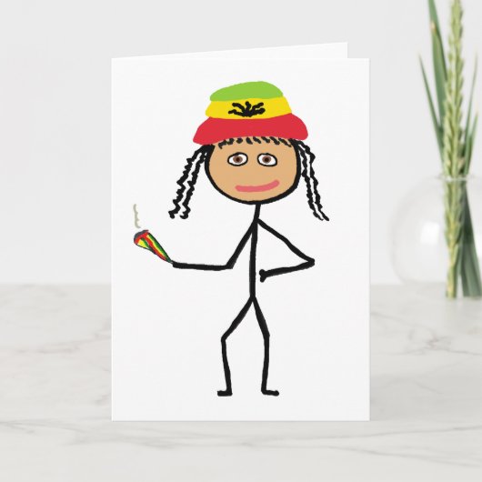 Rasta Stokvrouw Kaart (Voorkant)