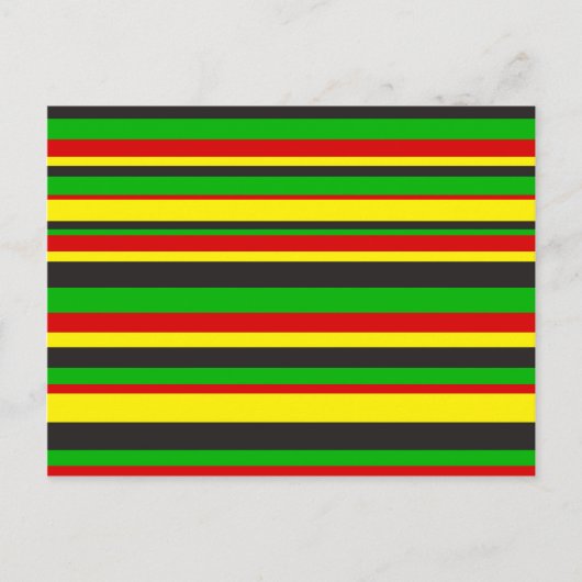 Rasta Stripes Briefkaart (Voorkant)