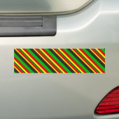 Rasta Stripes Bumpersticker (Op auto)