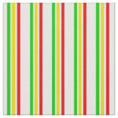 Rasta Stripes Fabric Stof (Close Up)