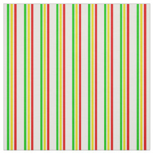 Rasta Stripes Fabric Stof