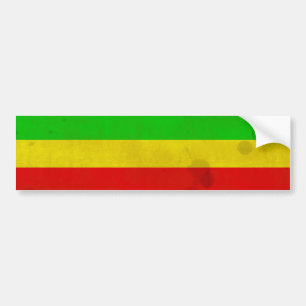 Rasta-stripes met waterlaag bumpersticker