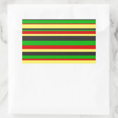 Rasta Stripes Rechthoekige Sticker (Tas)
