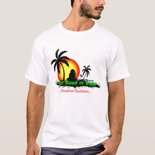 Rasta sunset t-shirt (Voorkant)