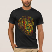 Rasta T-shirt Lion Reggae Colors (Voorkant)