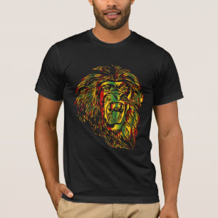 Rasta T-shirt Lion Reggae Colors