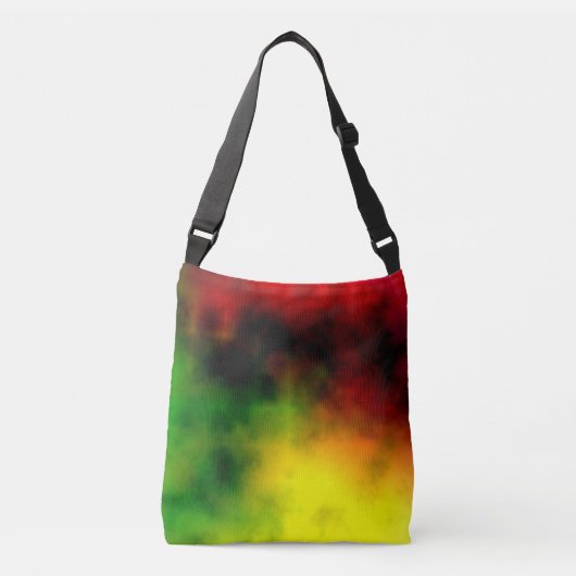 Rasta Tie Dye Canvas tas (Voorkant)