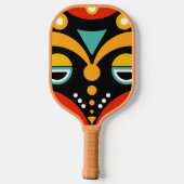Rasta Tribal Kunst Pickleball Paddle (Achterkant)