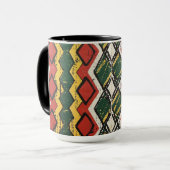 Rasta Tribal Print Mok (Voorkant links)
