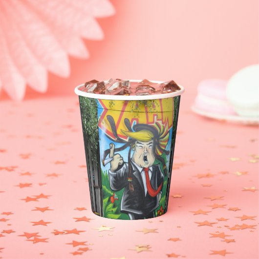 Rasta Trump Papieren Bekers (Insitu)