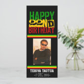 Rasta Uitnodiging (Staand voorkant)