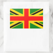 Rasta UK Rechthoekige Sticker (Tas)