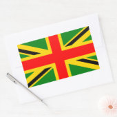 Rasta UK Rechthoekige Sticker (Envelop)