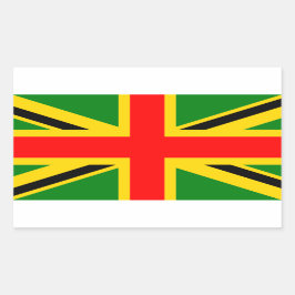 Rasta UK Rechthoekige Sticker