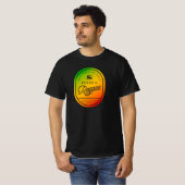 Rasta Universiteit Authentieke Rasta Kleuren Regga T-shirt (Voorkant volledig)