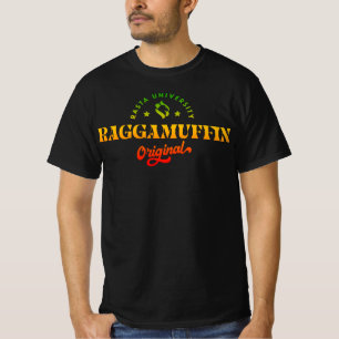 Rasta Universiteit Raggamuffin Originele Rasta Reg T-shirt