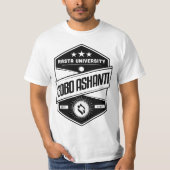 Rasta University Bobo Ashanti goede vibes reggae T-shirt (Voorkant)