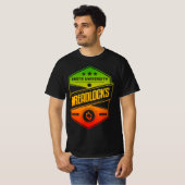 Rasta University Dreadlocks goede vibes reggae T-shirt (Voorkant volledig)
