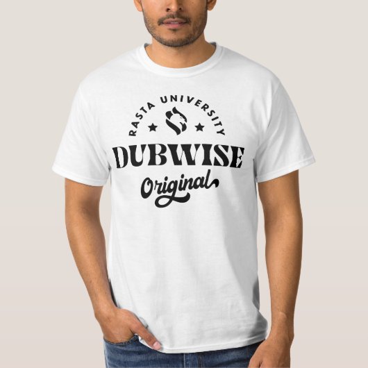 Rasta University Dubwise Originele Reggae T-shirt (Voorkant)