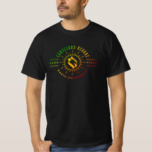 Rasta University goede vibes bewuste reggae Rasta T-shirt