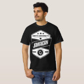 Rasta University Jamaicaanse goede vibes reggae T-shirt (Voorkant volledig)