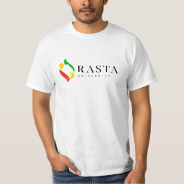 Rasta University Logo Rasta Kleuren Reggae T-shirt