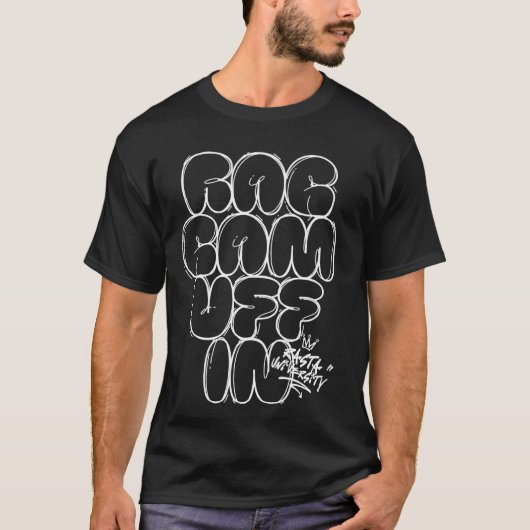 Rasta University Raggamuffin Graffiti Style Reggae T-shirt (Voorkant)