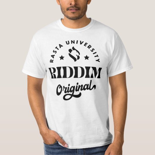 Rasta University Riddim Originele Reggae T-shirt (Voorkant)