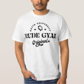 Rasta University Rude Gyal Originele Reggae T-shirt (Voorkant)