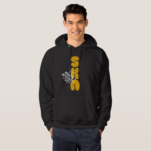 Rasta University Ska Graffiti Style Reggae Hoodie (Voorkant volledig)