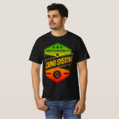 Rasta University Sound System Good Vibes Reggae T-shirt (Voorkant volledig)