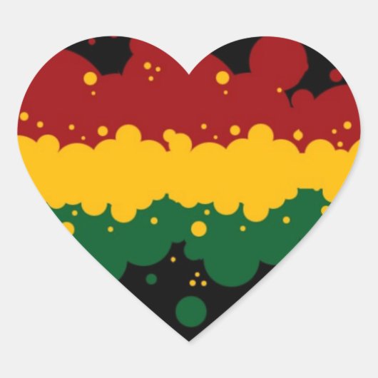 Rasta van Picona™ Hart Sticker (Voorkant)